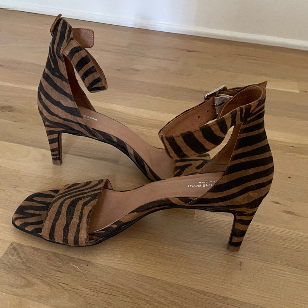 Anthropologie - Shoe the Bear Zebra Heels